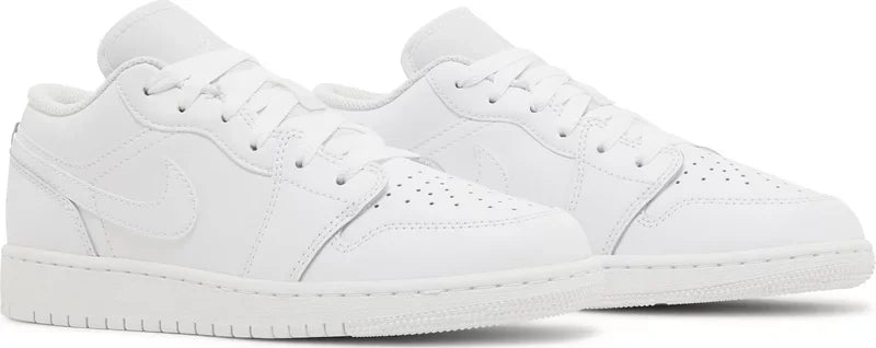 Nike Air Jordan 1 Low - Triple White (GS) - Hectic Kixs