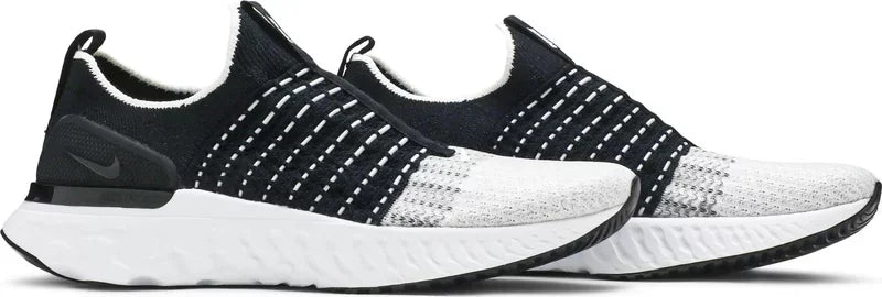 Nike React Phantom Run Flyknit 2 - Black/White - Hectic Kixs