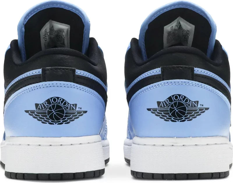 Nike Air Jordan 1 Low - University Blue Black (GS) - Hectic Kixs