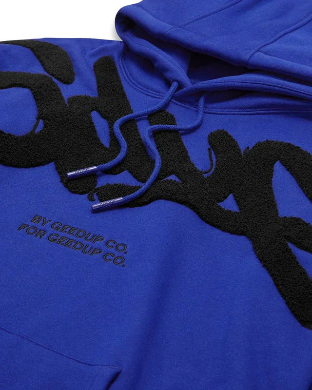 Geedup Handstyle Hoodie - Royal Blue - Hectic Kixs