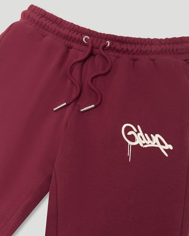 Geedup Handstyle Trackpants - Maroon/Cream - Hectic Kixs