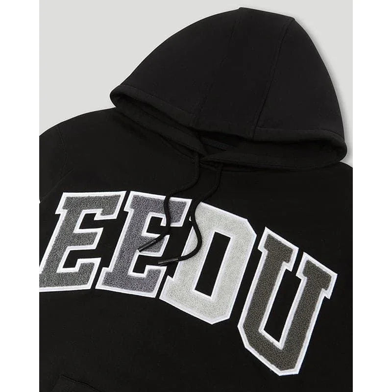 Geedup Team Logo Hoodie - Black/Grey Monochrome - Hectic Kixs