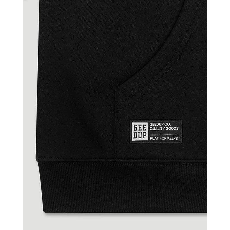 Geedup Team Logo Hoodie - Black/Grey Monochrome - Hectic Kixs