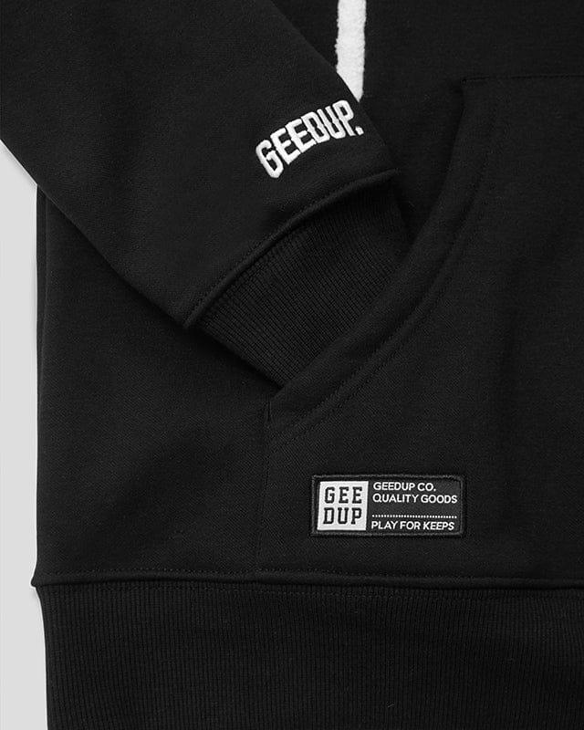 Geedup Handstyle Hoodie - Black/White - Hectic Kixs