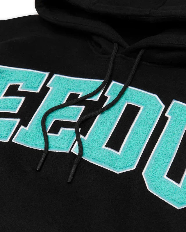Geedup Team Logo Hoodie - Black/Teal - Hectic Kixs