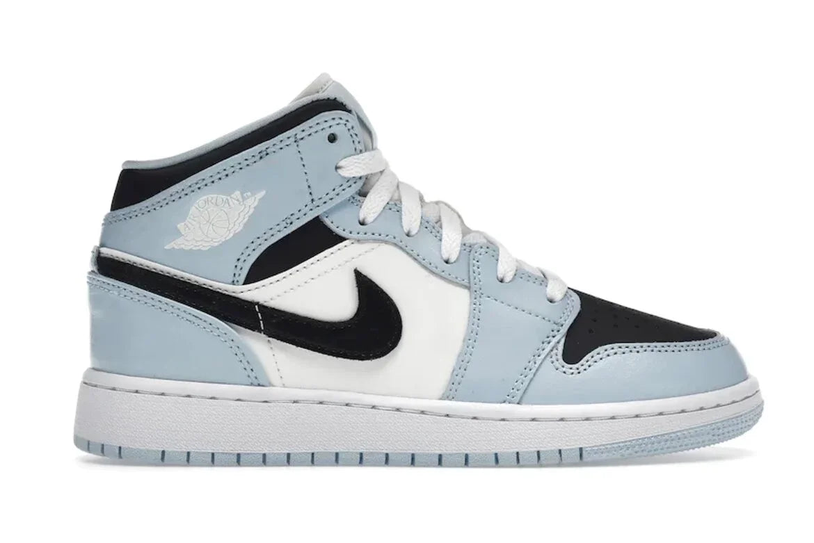 Nike Air Jordan 1 Mid "Ice Blue" (GS) - Hectic Kixs
