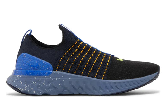 Nike React Phantom Run Flyknit 2 - Black Hyper Royal - Hectic Kixs