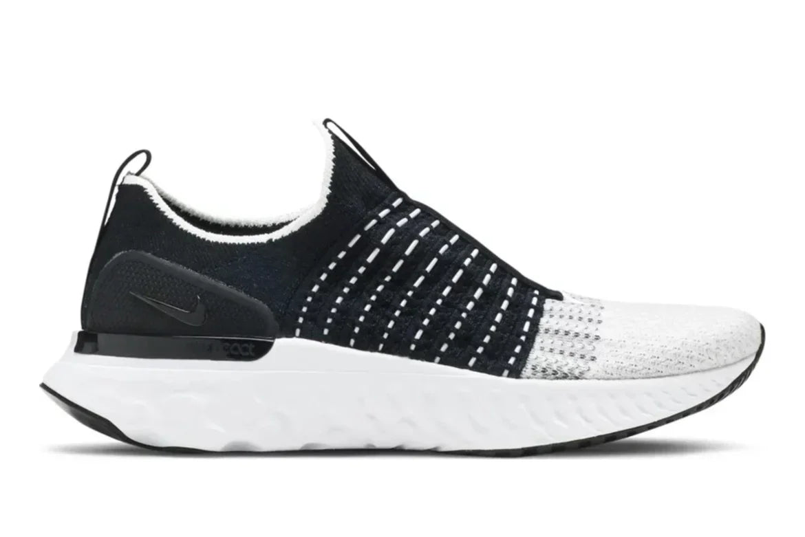 Nike React Phantom Run Flyknit 2 - Black/White - Hectic Kixs