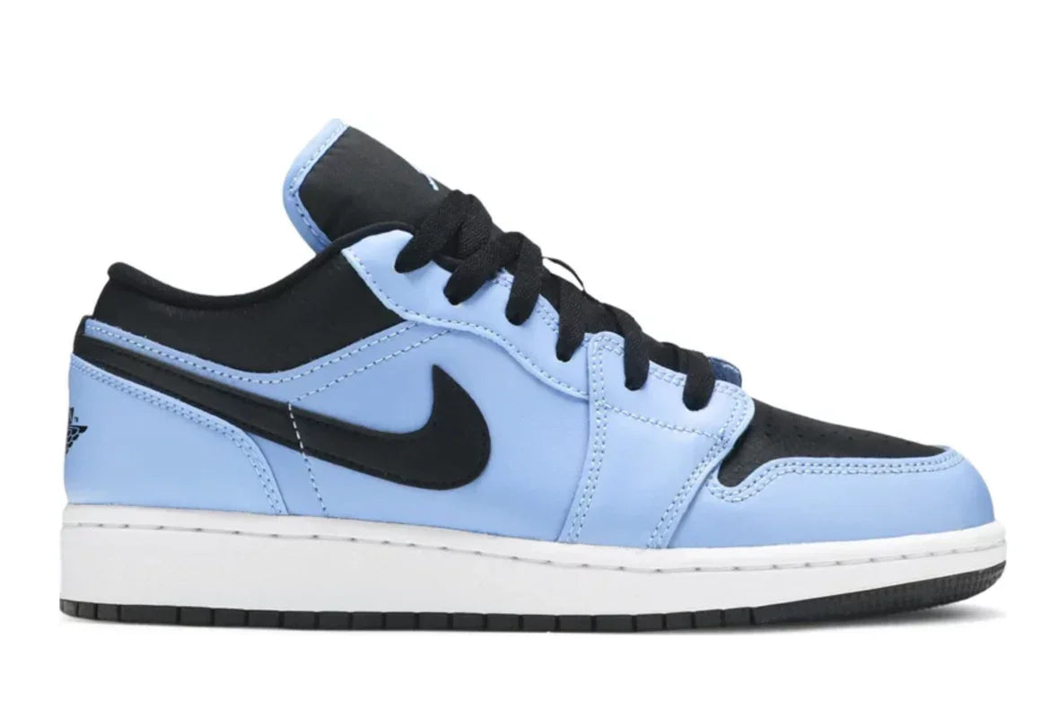 Nike Air Jordan 1 Low - University Blue Black (GS) - Hectic Kixs