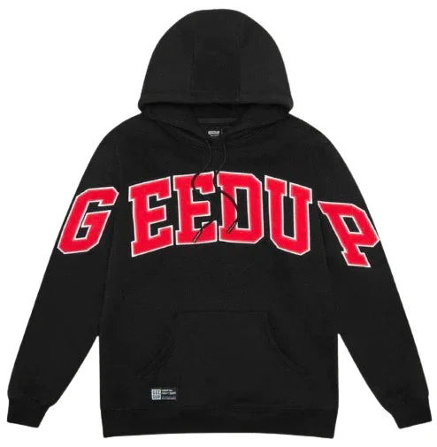 Geedup Team Logo Hoodie - Black/Red - Hectic Kixs