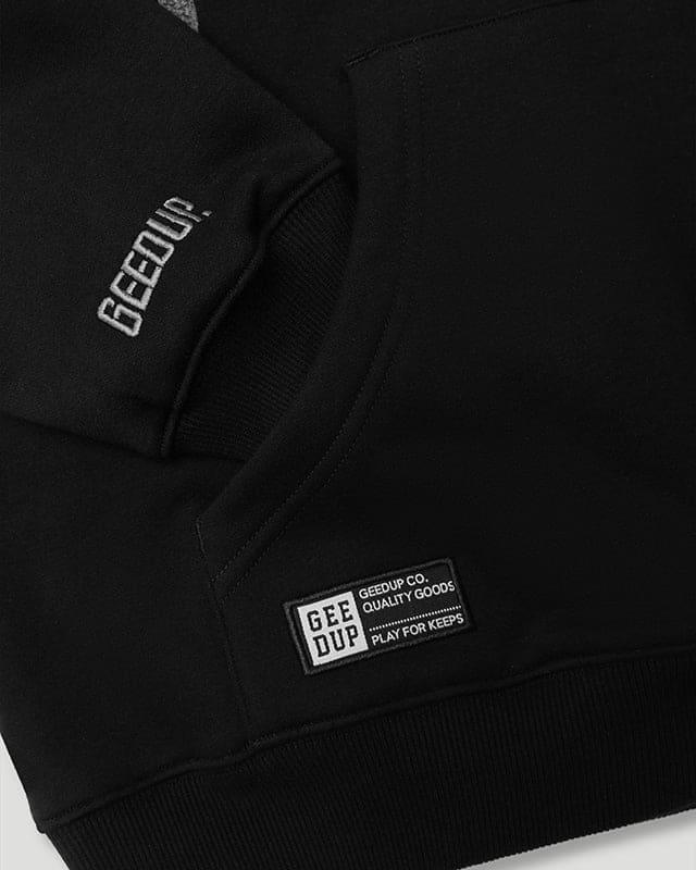 Geedup Handstyle Hoodie - Black/Grey - Hectic Kixs