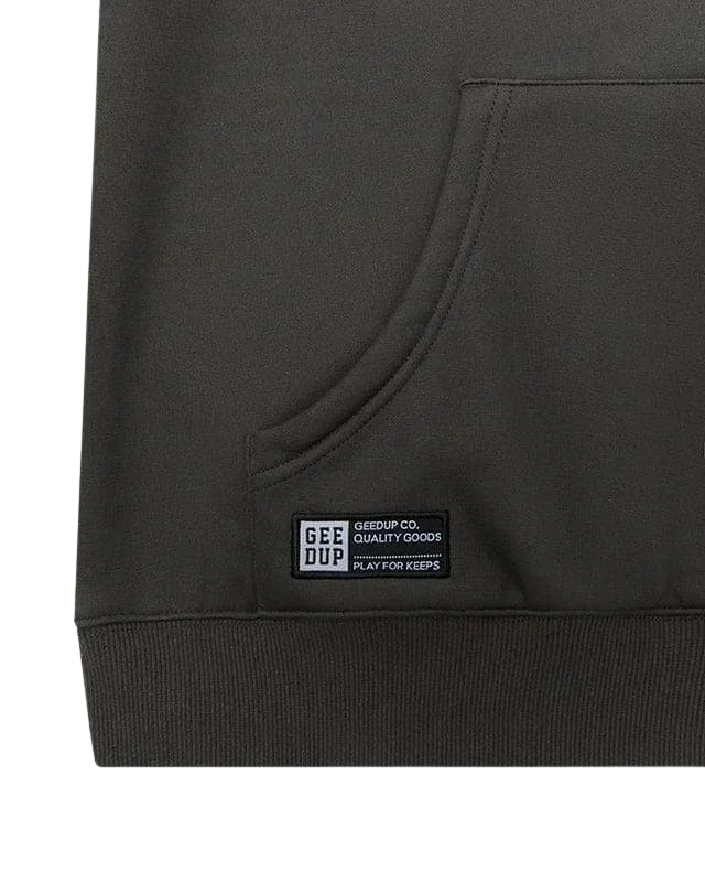 Geedup Team Logo Hoodie - Charcoal Dusty Pink - Hectic Kixs