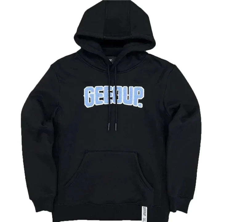 Geedup PFK Hoodie - Black/Baby Blue - Hectic Kixs