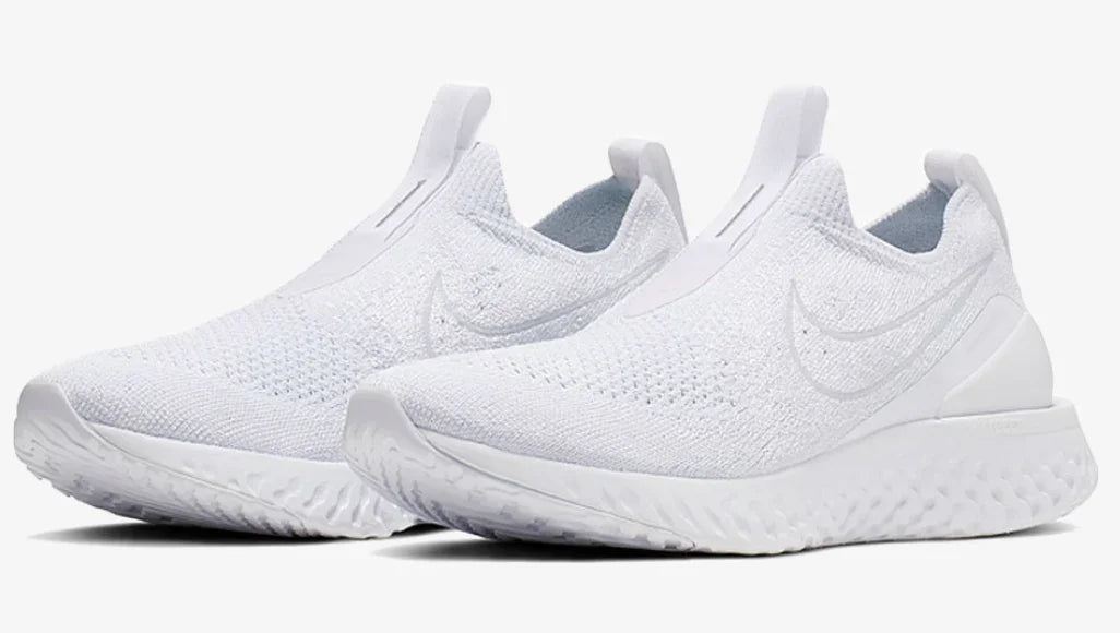 Nike Epic Phantom React Flyknit - Triple White (W) - Hectic Kixs