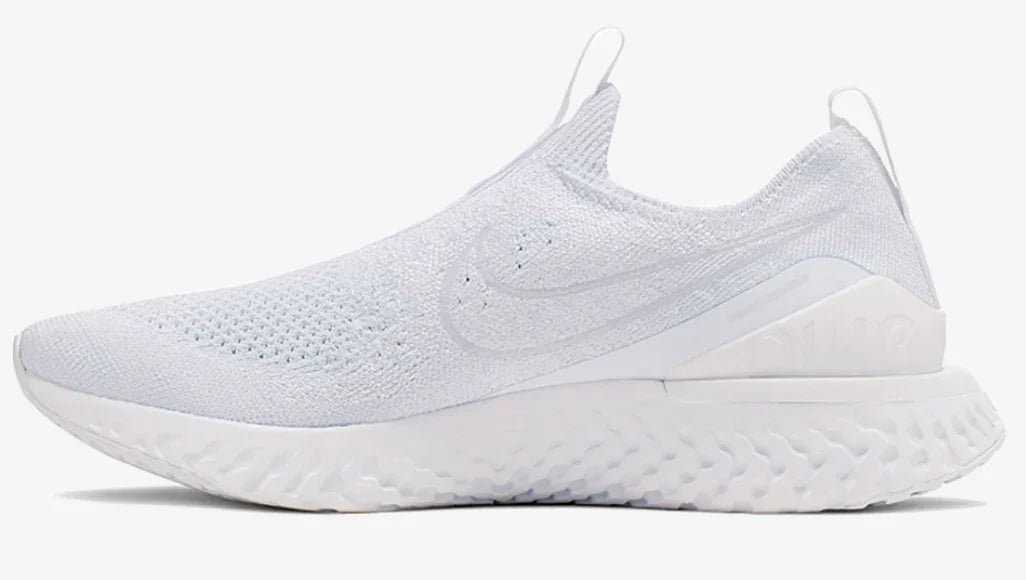 Nike Epic Phantom React Flyknit - Triple White (W) - Hectic Kixs