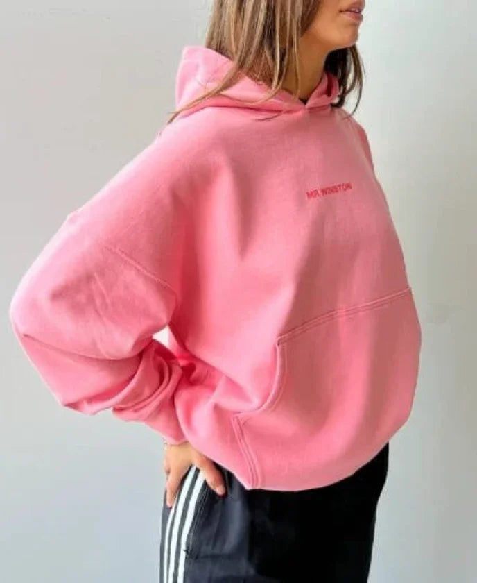 Mr Winston Vintage Pink Puff Hooded Sweat - Hectic Kixs