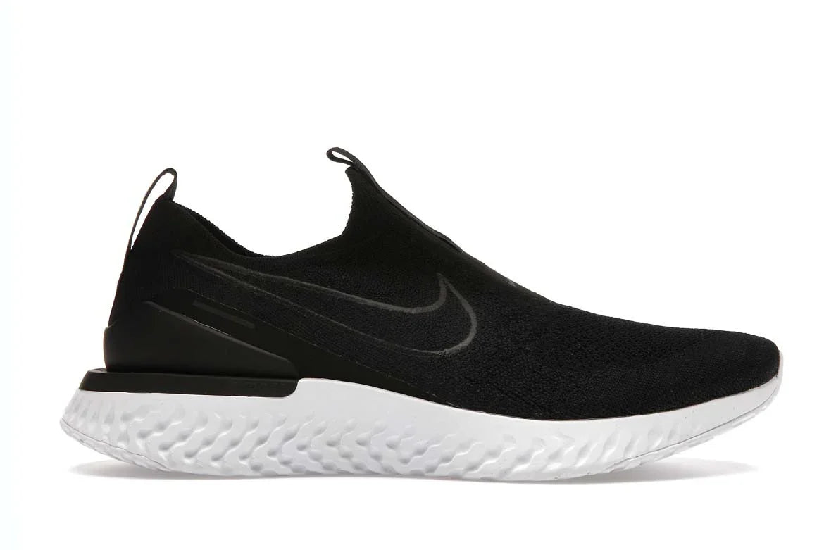 Nike Epic Phantom React Flyknit - Black/White â Hectic Kixs