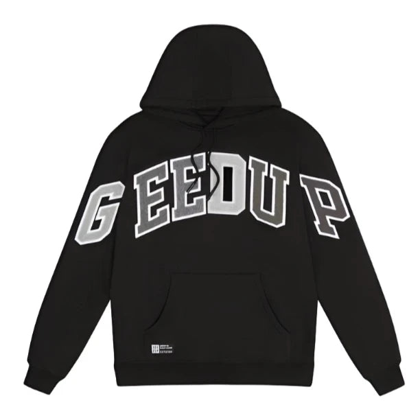 Geedup Team Logo Hoodie - Black/Grey Monochrome