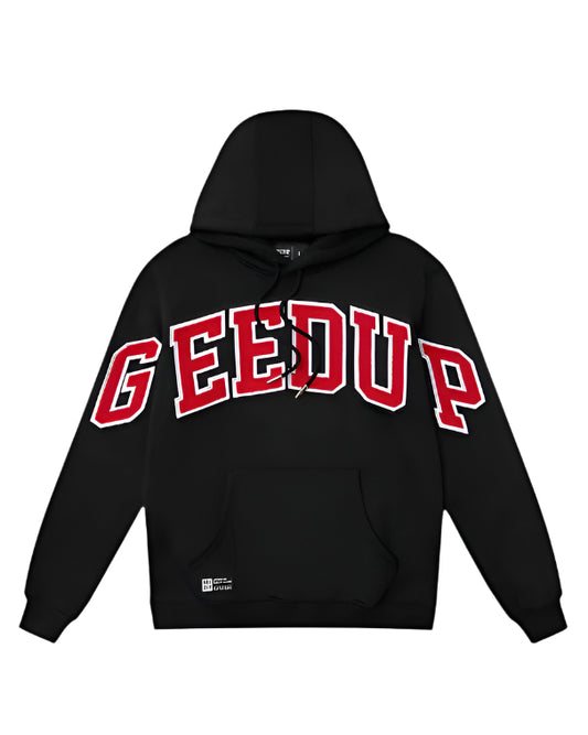 Geedup Team Logo Hoodie - Black/White/Red