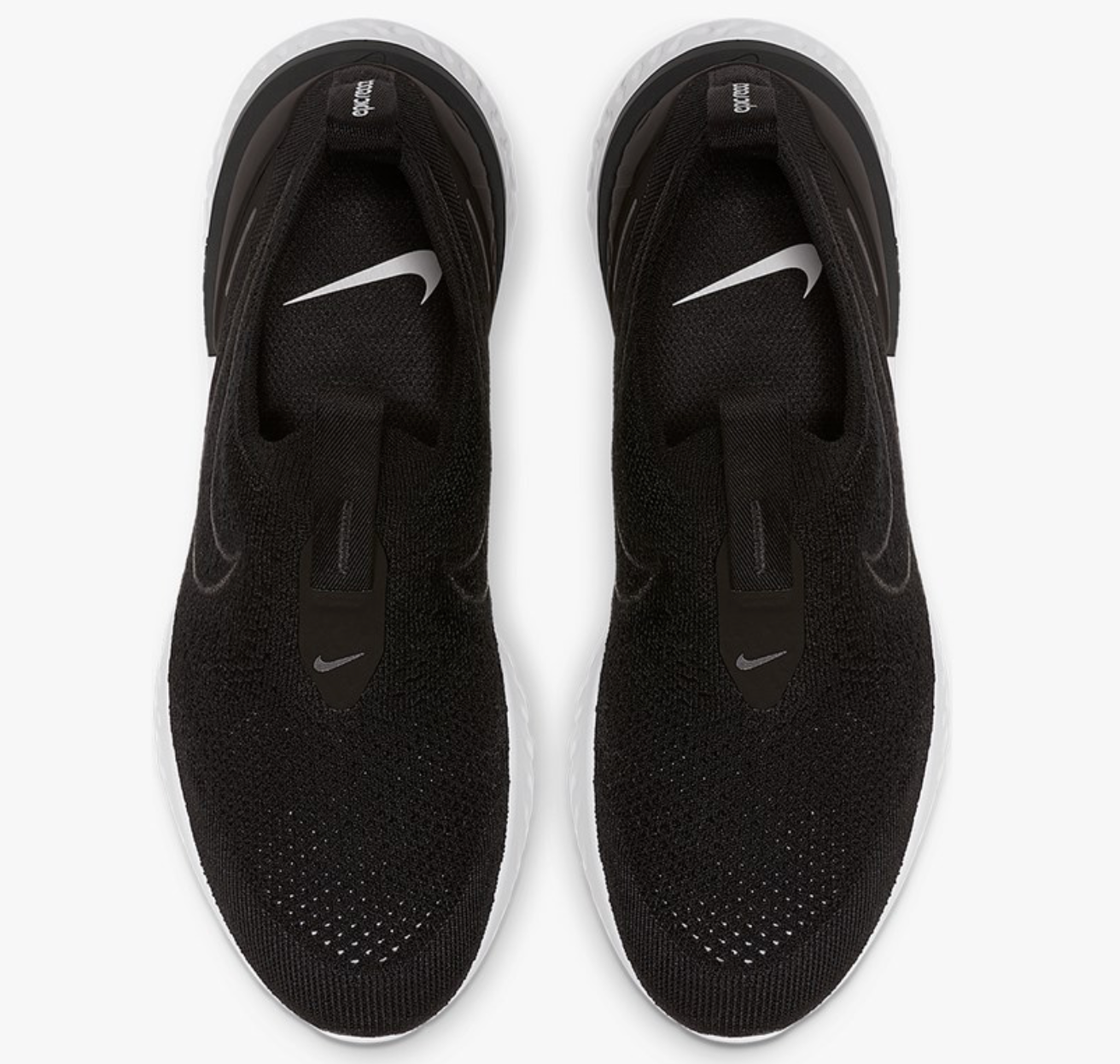 Nike epic phantom outlet react flyknit black white