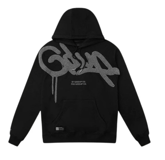 Geedup Handstyle Hoodie - Black/Grey