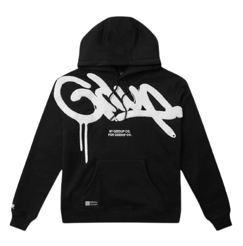 Geedup Handstyle Hoodie - Black/White