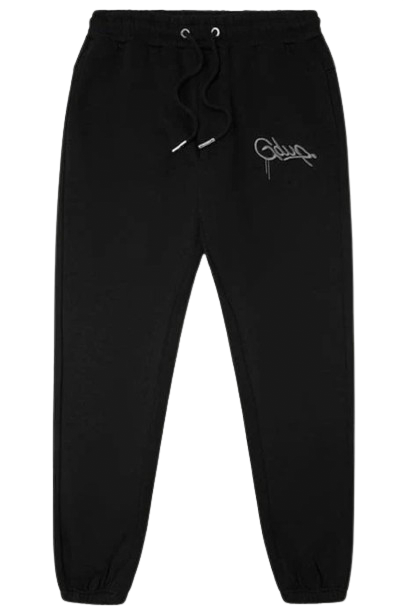 Geedup Handstyle Logo Trackpants - Black/Grey