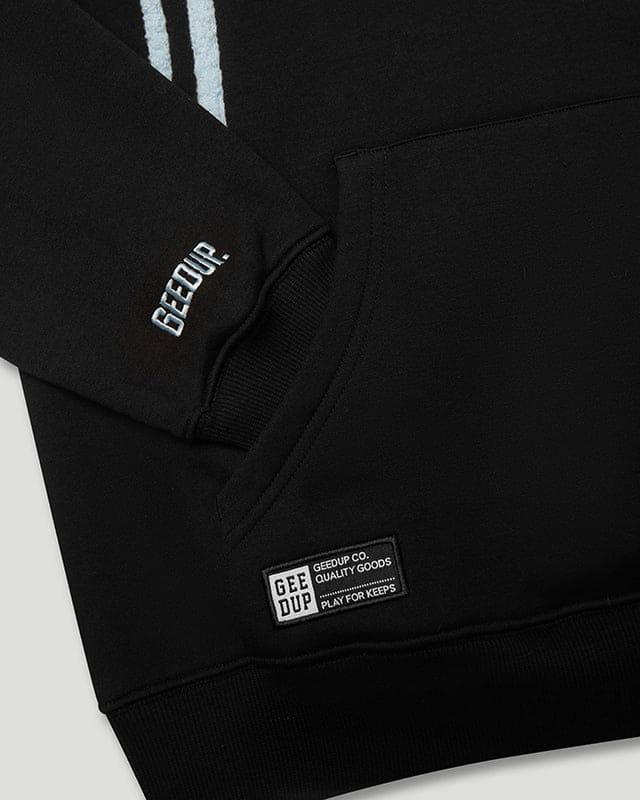 Geedup Handstyle Hoodie - Black/Baby Blue - Hectic Kixs
