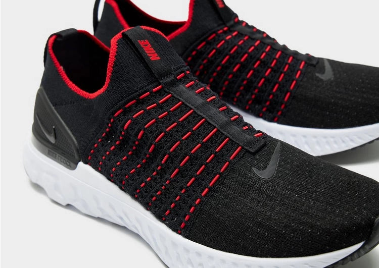 Nike React Phantom Run Flyknit 2 - Black University Red
