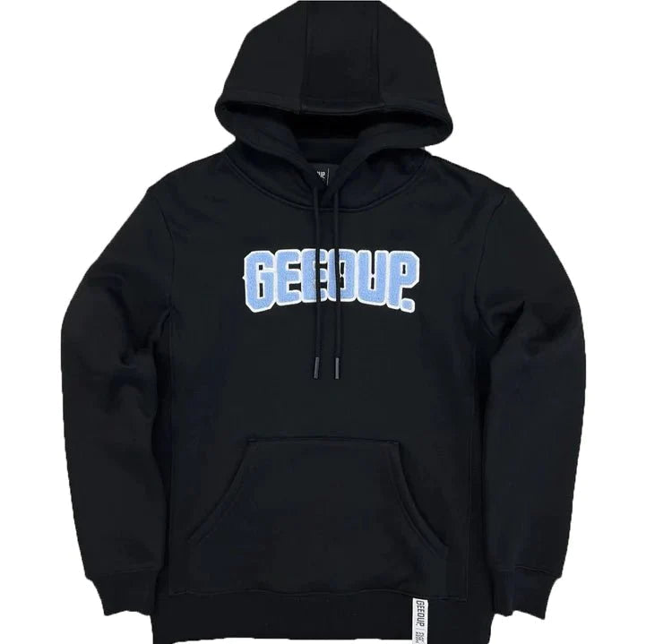 Geedup PFK Hoodie - Black/Baby Blue